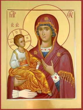 Icons (Icon of the Most Holy Theotokos, called Troeruchitsa, IK_2011) 3D models for cnc